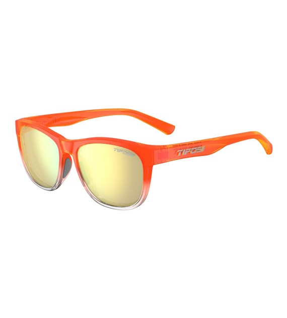 Okulary TIFOSI SWANK orange rush (1 szkło Smoke Yellow Mirror 13% transmisji światła) (NEW)