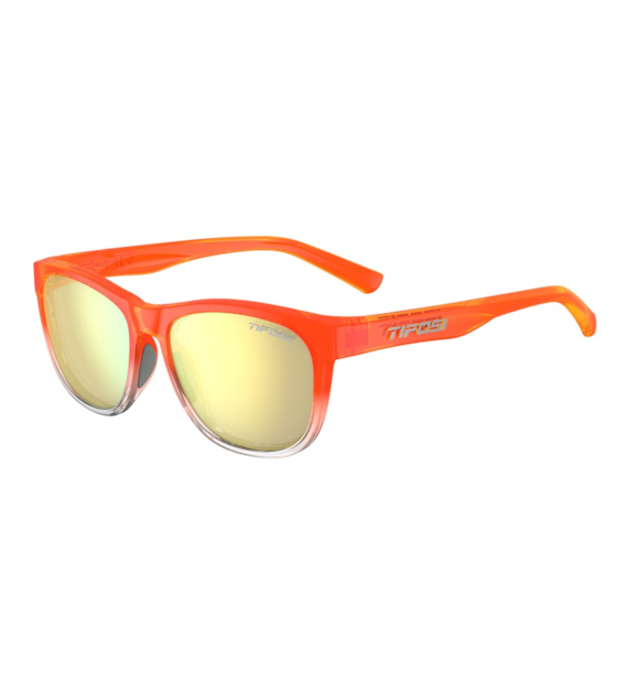 Okulary TIFOSI SWANK orange rush (1 szkło Smoke Yellow Mirror 13% transmisji światła) (NEW).