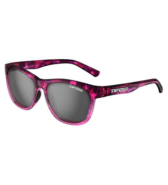 Okulary TIFOSI SWANK pink confetti (1 szkło Smoke 15,4% transmisja światła) (NEW)