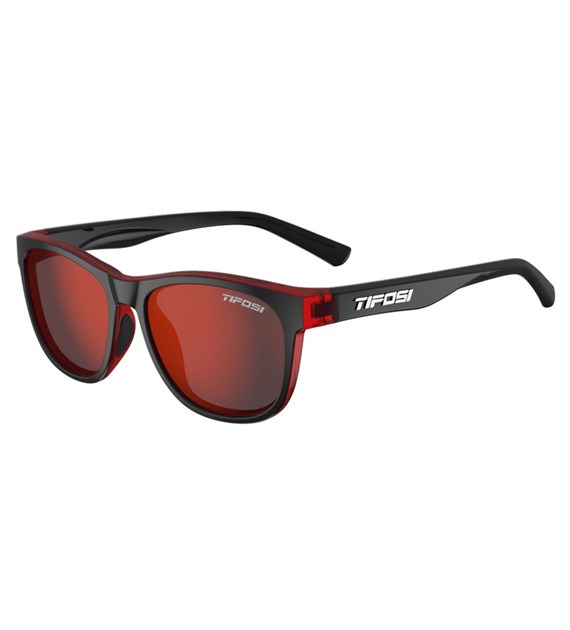 Okulary TIFOSI SWANK crimson/onyx (1 szkło Smoke Red 15,4% transmisja światła) (NEW)