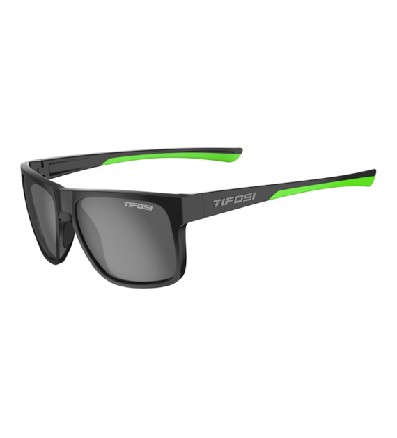 Okulary TIFOSI SWICK POLARIZED satin black/neon (1 szkło Smoke 15.4% transmisji światła) (DWZ)