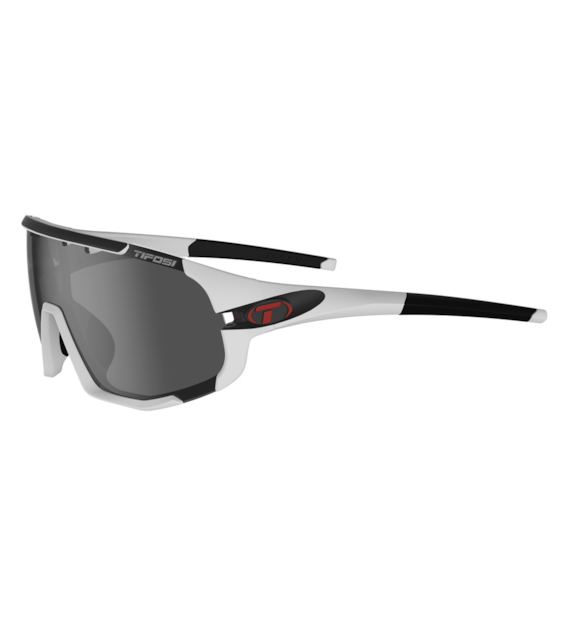 Okulary TIFOSI SLEDGE matte white (3 szkła Smoke 15%, AC Red 39%, Clear 90% transmisji światła) (NEW).