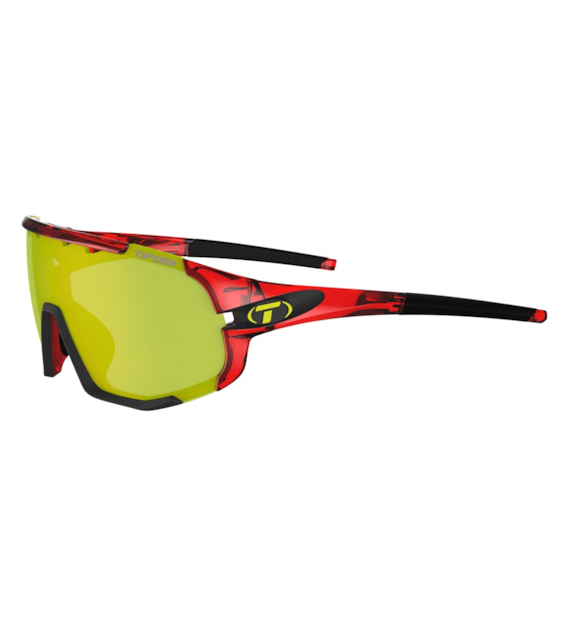 Okulary TIFOSI SLEDGE CLARION crystal red (3 szkła Clarion Yellow 11%, AC Red 39%, Clear 90% transmisji światła) (NEW).