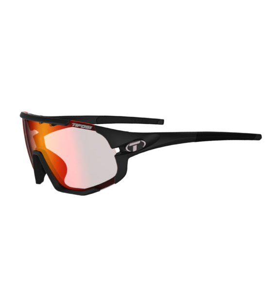 Okulary TIFOSI SLEDGE CLARION FOTOTEC matte black (1 szkło Clarion Red FOTOCHROM 64%-14% transmisji światła) (NEW).