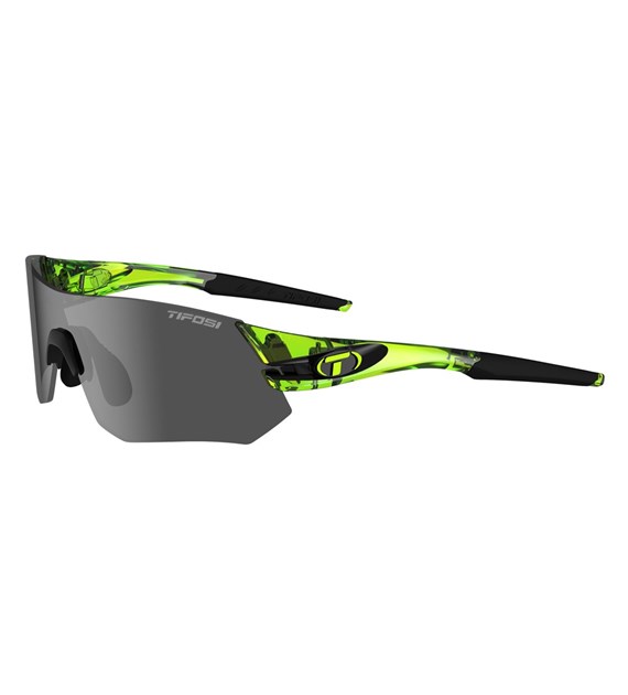 Okulary TIFOSI TSALI crystal neon green (3szkła Smoke, AC Red, Clear) (NEW)