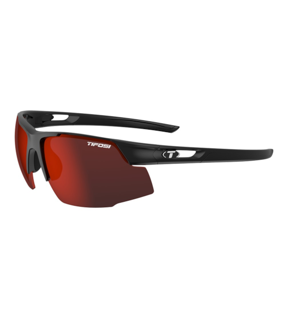 Okulary TIFOSI CENTUS gloss black (1 szkło Smoke Red Mirror 15% transmisji światła) (NEW)