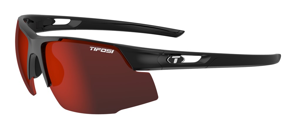 Okulary TIFOSI CENTUS gloss black (1 szkło Smoke Red 15,4% transmisja światła) (NEW)