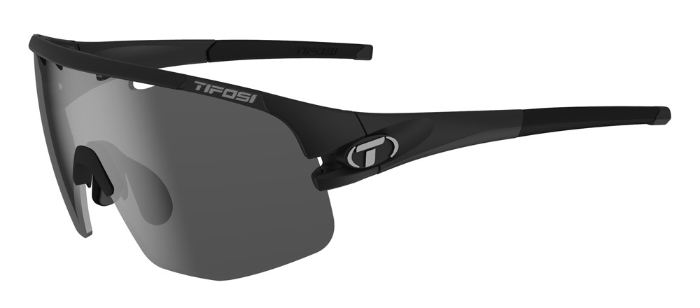 Okulary TIFOSI SLEDGE LITE matte black (3 szkła Smoke 15%, AC Red 39%, Clear 90% transmisji światła) (NEW)