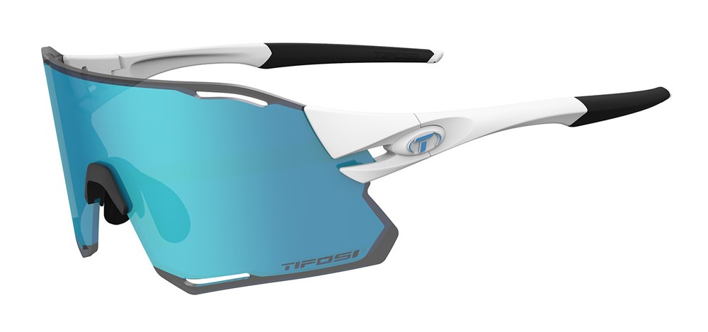 Okulary TIFOSI RAIL RACE CLARION matte white (2szkła Clarion Blue 14,7% transmisja światła, 95,6% Clear) (NEW)