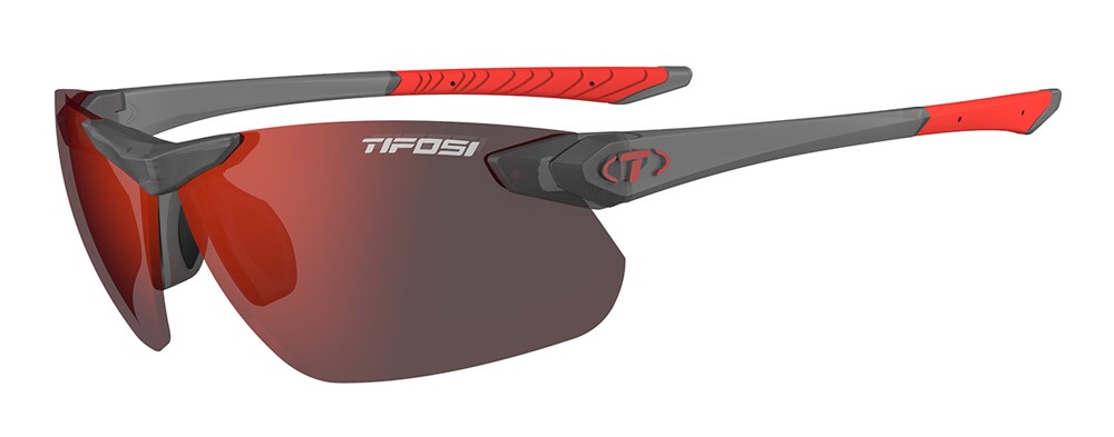 Okulary TIFOSI SEEK FC 2.0 satin vapor (1 szkło Smoke Red 15,4% transmisja światła) (NEW)