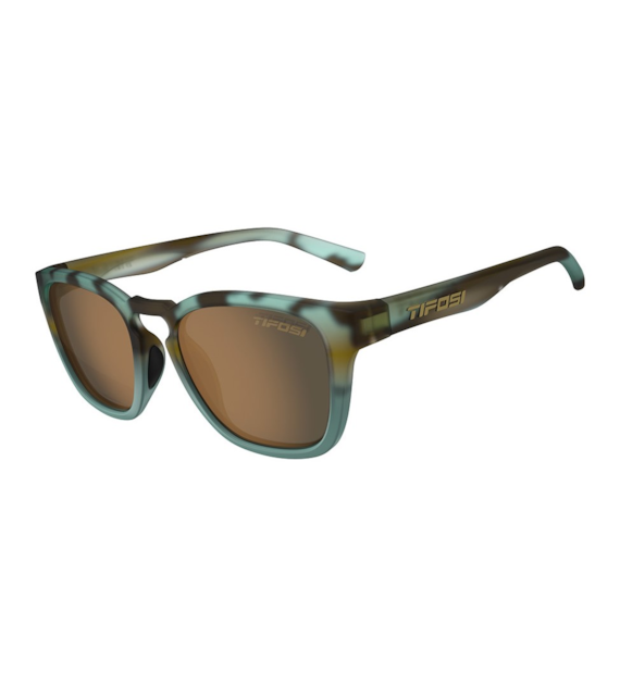 Okulary TIFOSI SMIRK POLARIZED matte blue tortoise (1 szkło Brown POLARYZACJA 14% transmisji światła) (NEW).