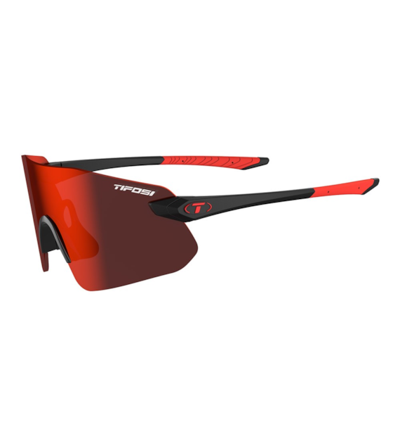 Okulary TIFOSI VOGEL SL matte black (1 szkło Smoke Red Mirror 15% transmisji światła) (NEW)