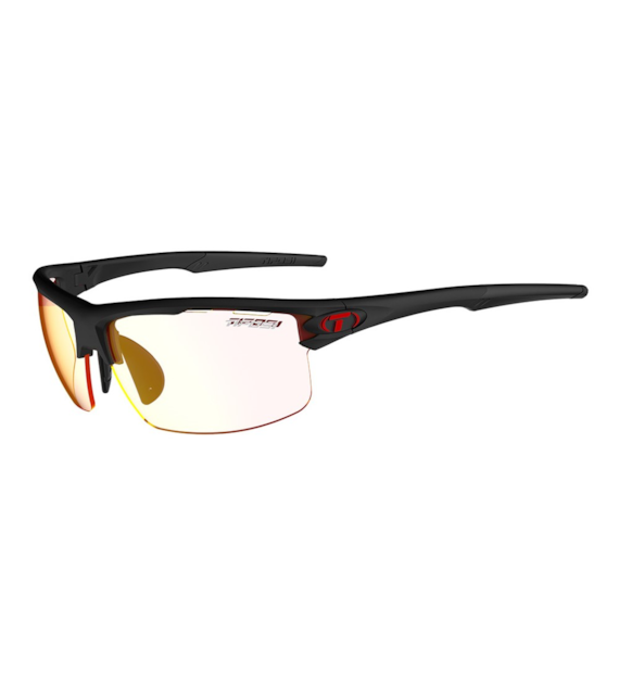 Okulary TIFOSI RIVET CLARION FOTOTEC matte black (1 szkło Clarion Red FOTOCHROM 64%-14% transmisji światła) (NEW)
