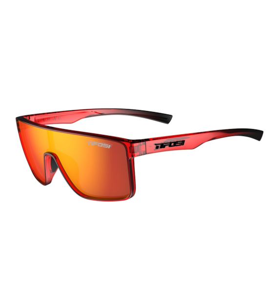 Okulary TIFOSI SANCTUM crystal red fade (1 szkło Smoke Red Mirror 15% transmisji światła) (NEW)