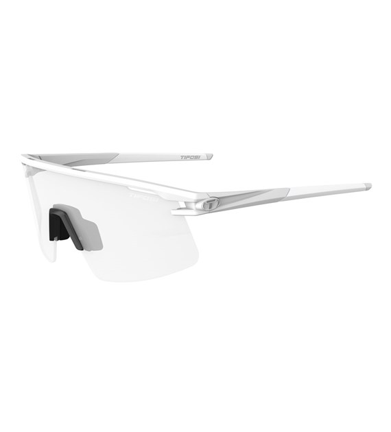 Okulary TIFOSI MOAB LITE FOTOTEC matte white (1 szkło Clear 82% - 14% transmisji światła) (NEW 2026)