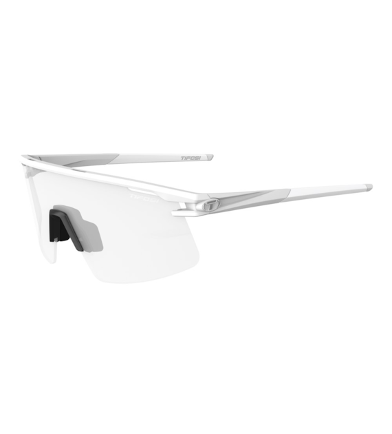 Okulary TIFOSI MOAB LITE FOTOTEC matte white (1 szkło Clear 82% - 14% transmisji światła) (NEW 2026)