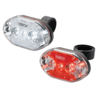 Zestaw lampki TORCH CYCLE LIGHT SET WHITE BRIGHT 9X + TAIL BRIGHT 9X (NEW)