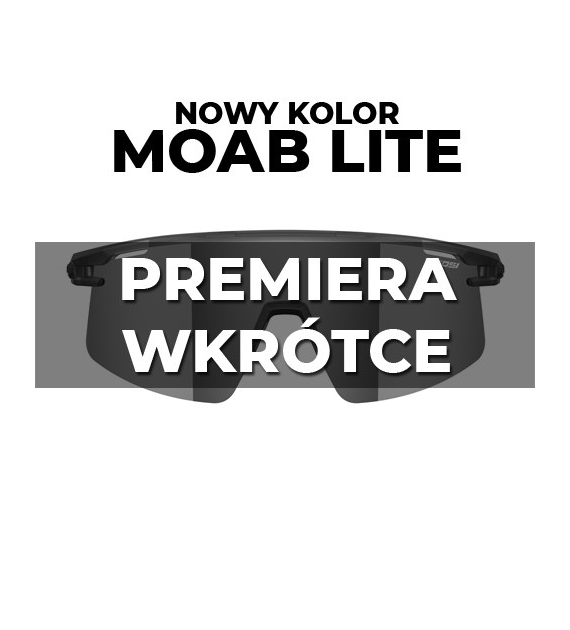 Okulary TIFOSI MOAB LITE blackout (3 szkła Silver Mirror 14.5%, AC Red 39%, Clear 90% transmisji światła) (NEW)