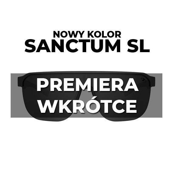 Okulary TIFOSI SANCTUM SL Matte Gunmetal (1 szkło Smoke ARC Red xx% transmisji światła) (NEW)