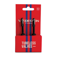 Zaworki tubeless VREDESTEIN TUBELESS VALVES 50mm, Czarne (NEW)