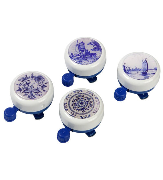 Dzwonek rowerowy WIDEK WHITE COLLECTION DELFT BLUE mix kolorów pudełko 12szt. (NEW)
