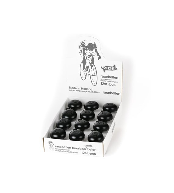 Dzwonek rowerowy WIDEK RACINGBELL 3 WITH SPRING BLACK czarny pudełko 12szt. (NEW)