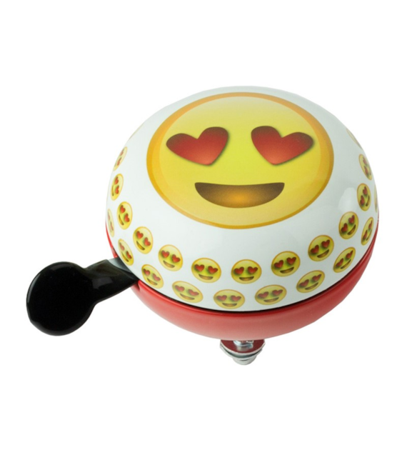 Dzwonek rowerowy WIDEK DING DONG EMOTICONS Heart Eyes 1szt. (NEW)