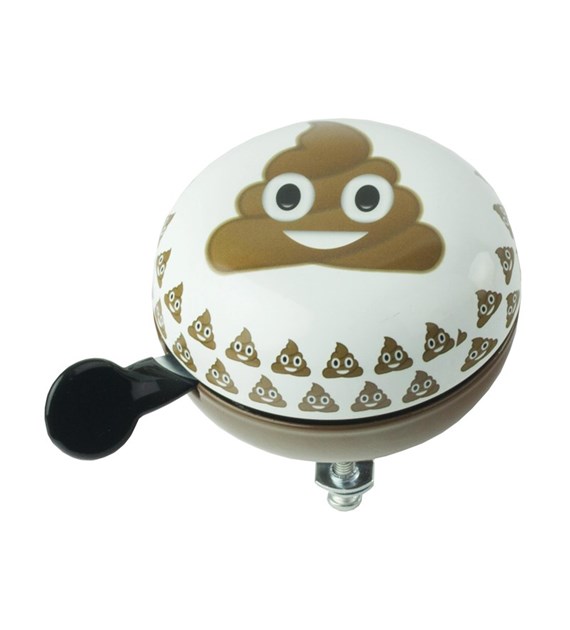 Dzwonek rowerowy WIDEK DING DONG EMOTICONS Poo 1szt. (DWZ)