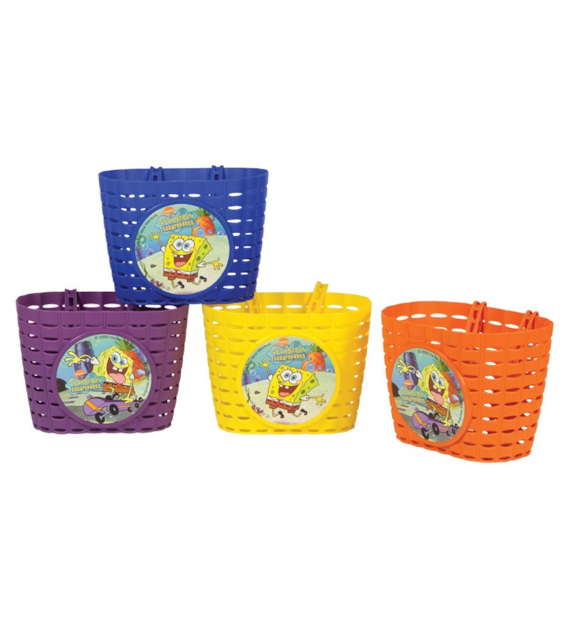 Koszyk na kierownice WIDEK SPONGE BOB plastikowy pomarańczowy 4szt. (DWZ)