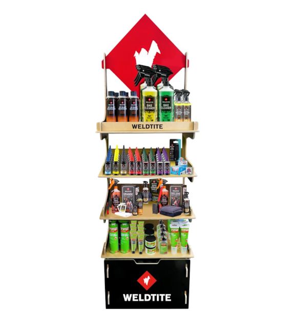 Stand sklepowy WELDTITE SHOP STAND, Zestaw 155 produktów WELDTITE (NEW)