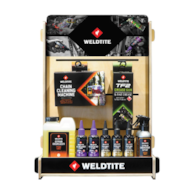 Display sklepowy WELDTITE DRIVETRAIN SHOP STAND, Zestaw 21szt. produktów Weldtite Drivetrain (NEW)