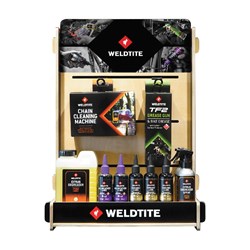 Display WELDTITE Drivetrain Shop Stand + Zestaw 21szt. produktów Weldtite Drivetrain (00017+00053) (NEW)