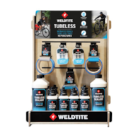 Display WELDTITE Tubeless Shop Stand + Zestaw 34szt. produktów Weldtite Tubeless (00018+00054) (NEW)