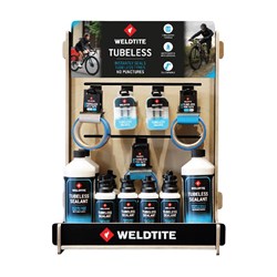 Display WELDTITE Tubeless Shop Stand + Zestaw 34szt. produktów Weldtite Tubeless (00018+00054) (NEW)