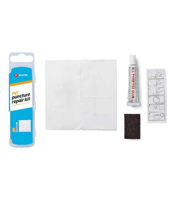 Zestaw łatek PCV do dętek WELDTITE Patch Puncture Repair Kit For PVC, Pudełko 25szt. (DWZ)