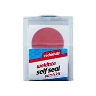 Zestaw łatek samouszczelniających do dętek WELDTITE Self Seal Patch Kit (6x Łatka samouszczelniająca + Papier ścierny), Pudełko 20szt.