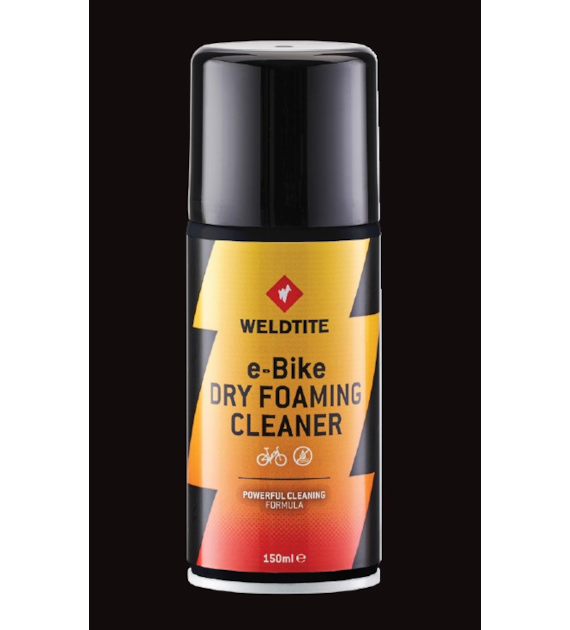Pianka do mycia rowerów e-bike WELDTITE E-BIKE DRY FOAMING CLEANER SPRAY 150ml (NEW).