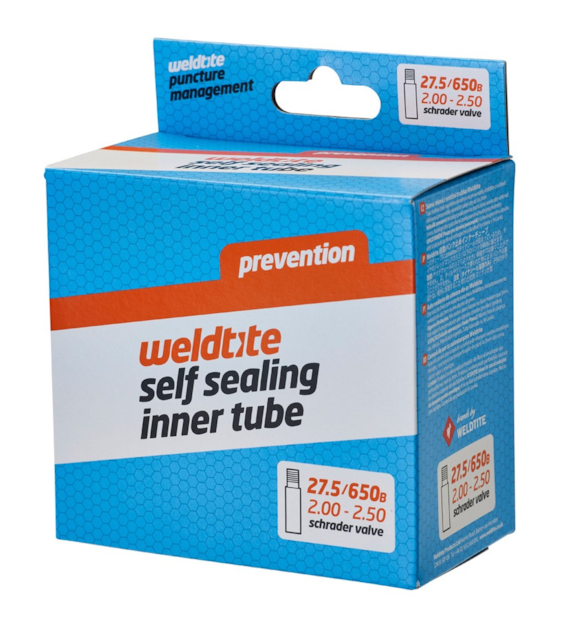 Dętka z płynem antyprzebiciowym WELDTITE Self Sealing Inner Tube 27.5 /650B x 2.00 - 2.50 Schrader (NEW)