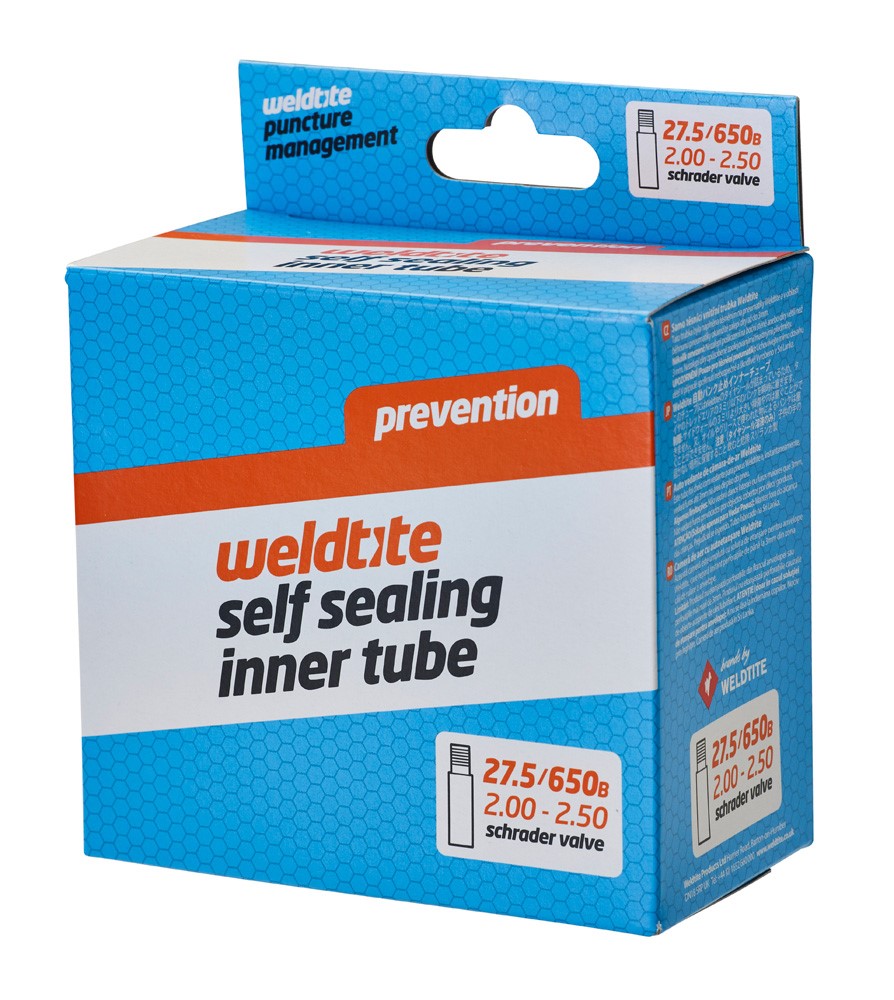 Dętka z płynem antyprzebiciowym WELDTITE Self Sealing Inner Tube 27.5 /650B x 2.00 - 2.50 Schrader (NEW)