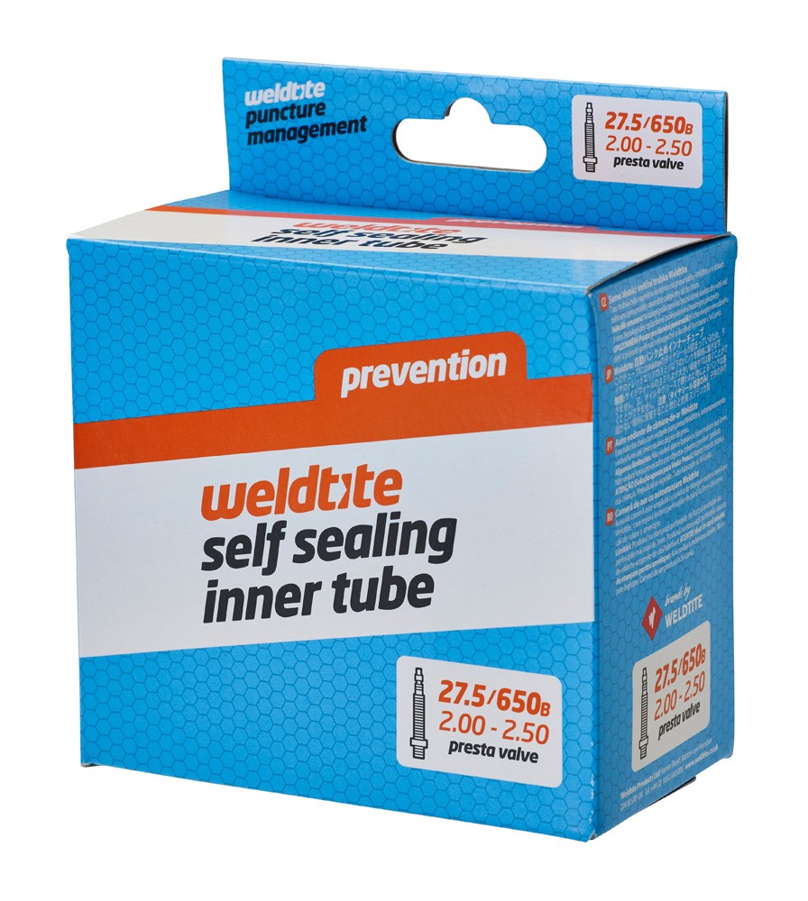 Dętka z płynem antyprzebiciowym WELDTITE Self Sealing Inner Tube 27.5 /650B x 2.00 - 2.50 Presta (NEW)