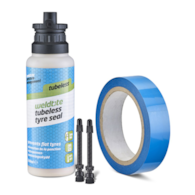 Zestaw WELDTITE TUBELESS CONVERSION SYSTEM - MTB (Mleczko + Taśma + 2x Zawór 55mm Presta) (NEW)