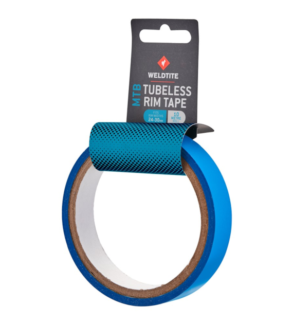 Taśma do obręczy WELDTITE TUBELESS RIM TAPE - MTB, 24mm x 10m (NEW)
