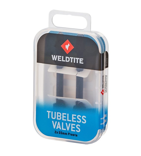 Zestaw wentyli WELDTITE TUBELESS VALVE KIT (2 x 55mm Presta) (NEW)
