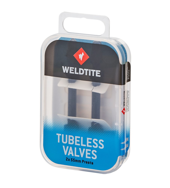 Zestaw wentyli WELDTITE TUBELESS VALVE KIT (2 x 55mm Presta) (NEW)
