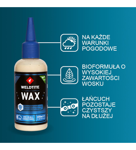 Wosk do łańcucha WELDTITE DRY WAX 100ml (warunki suche) (NEW)