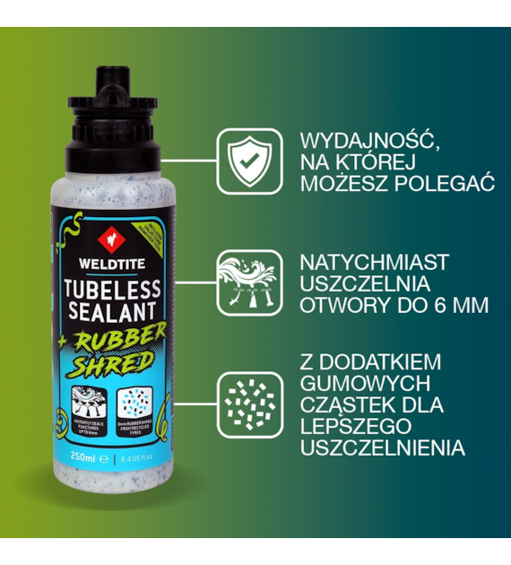 Mleczko do opon tubeless WELDTITE TUBELESS SEALANT 250ml (NEW)