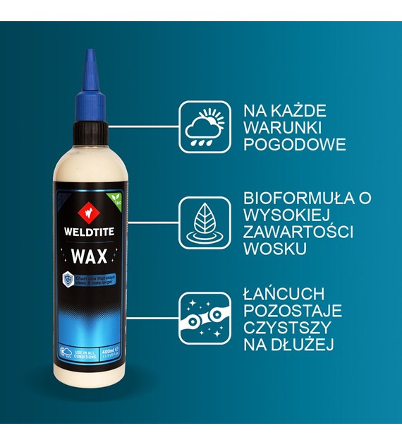 Wosk do łańcucha WELDTITE DRY WAX 400ml (warunki suche) (NEW)