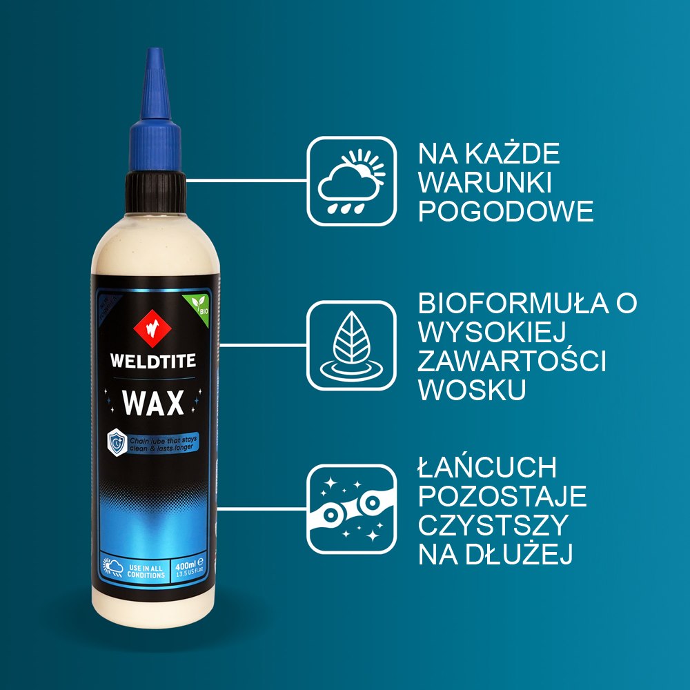 Wosk do łańcucha WELDTITE DRY WAX 400ml (warunki suche) (NEW)