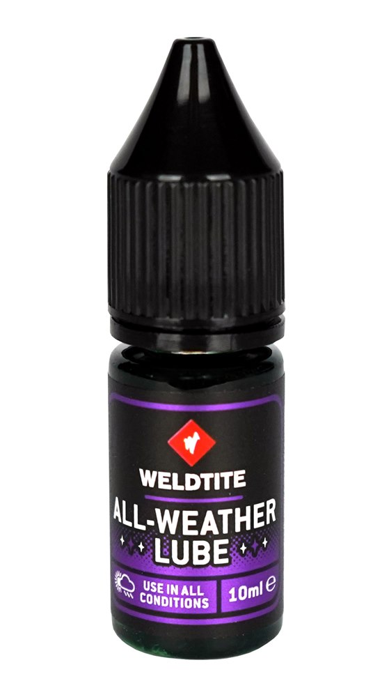 Olej do łańcucha WELDTITE ALL-WEATHER LUBE 10ml (warunki suche i mokre) (NEW 2025)