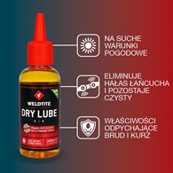 Olej do łańcucha WELDTITE DRY LUBE WITH TEFLON™ 100ml (warunki suche) (NEW)